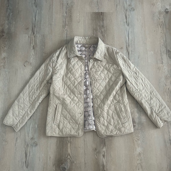Beige Light Weight Quilted Jacket - Picture 1 of 4